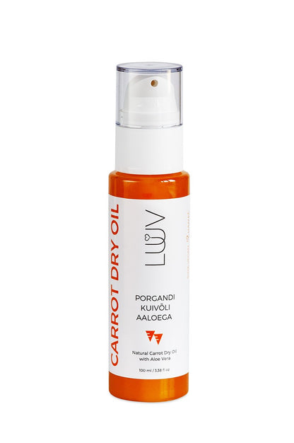 Natural Carrot Dry Oil With Aloe Vera, 150ml